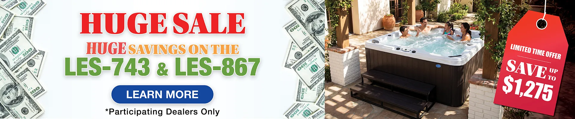 Calspas hot tub being used in a family setting - Gillette